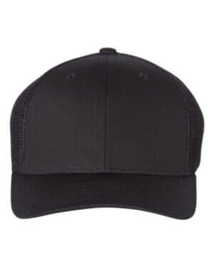 BLACK Richardson 110 r-flex trucker cap