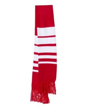 RED/ WHITE Sportsman SP07 soccer scarf