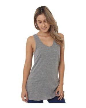 TRI ATHLETIC GREY Bayside 5820 women's usa-made triblend tank top