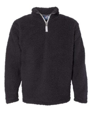 J america 8454 sherpa quarter-zip pullover
