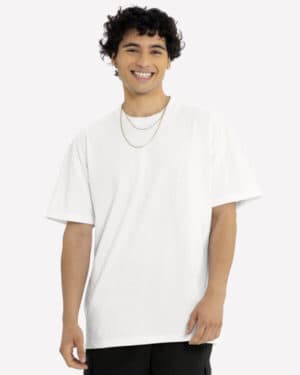 WHITE Next level apparel 7200 unisex heavyweight t-shirt