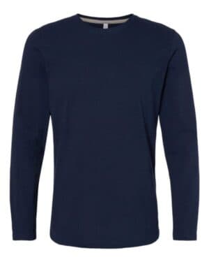 NAVY Lat 6918 fine jersey long sleeve tee