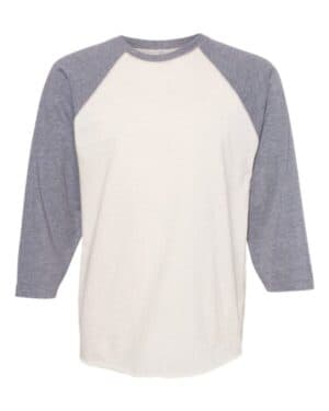 6930 baseball fine jersey three-quarter sleeve tee