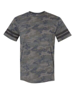 VINTAGE CAMO/ VINTAGE SMOKE Lat 6937 football fine jersey tee