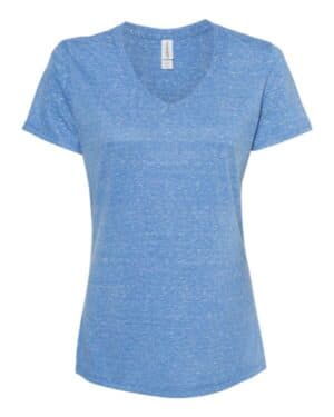 ROYAL Jerzees 88WVR women's snow heather jersey v-neck t-shirt