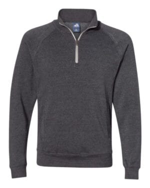 J america 8869 triblend quarter-zip sweatshirt