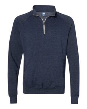 TRUE NAVY TRIBLEND J america 8869 triblend quarter-zip sweatshirt
