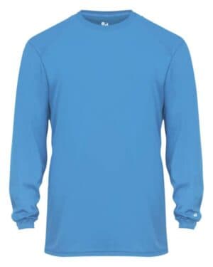 COLUMBIA BLUE Badger 2104 youth b-core long sleeve t-shirt