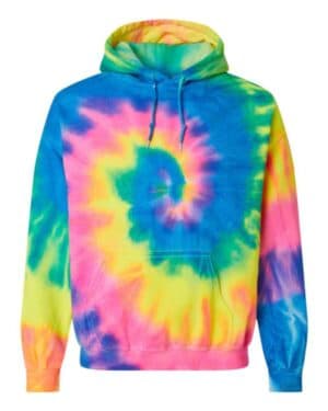 Dyenomite 680VR blended tie-dyed hooded sweatshirt