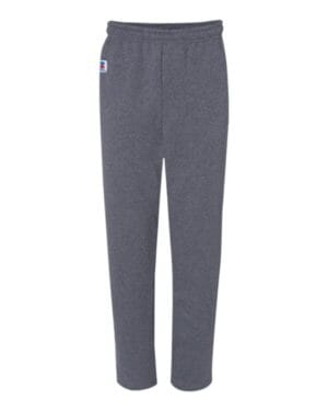 BLACK HEATHER Russell athletic 596HBM dri power open-bottom pocket sweatpants