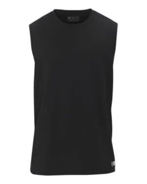 BLACK Russell athletic 64MTTM essential jersey sleeveless muscle t-shirt