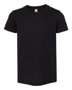 SOLID BLACK TRIBLEND Bella canvas 3413Y youth triblend tee