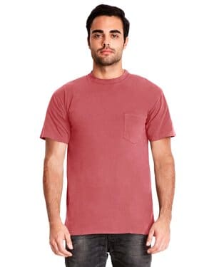 SMOKED PAPRIKA Next level apparel 7415 adult inspired dye crew with pocket