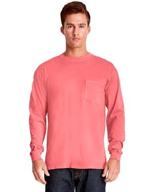 GUAVA 7451 adult inspired dye long-sleeve crew with pocket