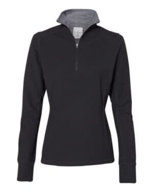J america 8433 womens omega stretch quarter-zip pullover