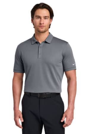 DARK GREY DARK GREY 746099 nike dri-fit solid icon pique modern fit polo
