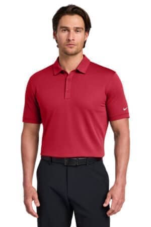 GYM RED GYM RED 746099 nike dri-fit solid icon pique modern fit polo