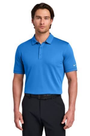 LIGHT PHOTO BLUE LIGHT PHOTO BLUE 746099 nike dri-fit solid icon pique modern fit polo