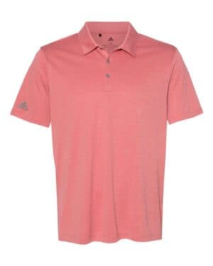 POWER RED HEATHER Adidas A240 heathered polo