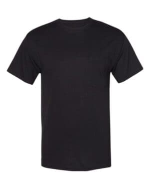 BLACK Hanes W110 workwear pocket t-shirt