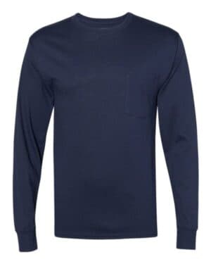Hanes W120 workwear long sleeve pocket t-shirt