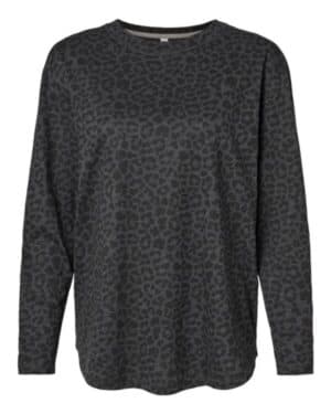 BLACK LEOPARD Lat 3508 women's fine jersey long sleeve tee