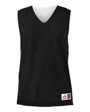 BLACK/ WHITE Alleson athletic 560R reversible mesh tank
