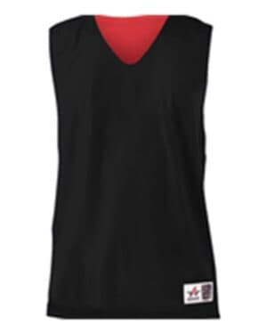 BLACK/ RED Alleson athletic 560RY youth reversible mesh tank