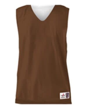 BROWN/ WHITE Alleson athletic 560RY youth reversible mesh tank