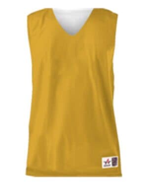 GOLD/ WHITE Alleson athletic 560RY youth reversible mesh tank