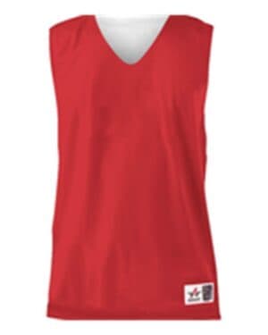RED/ WHITE Alleson athletic 560RY youth reversible mesh tank