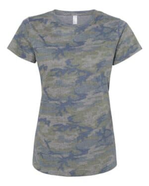 VINTAGE CAMO Lat 3516 women's fine jersey tee