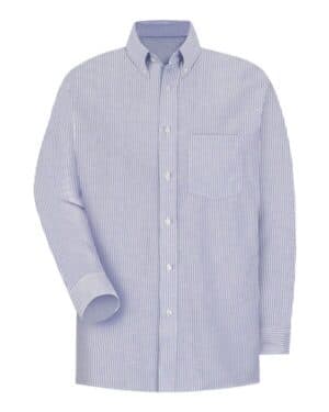BS-BLUE/ WHITE STRIPE 36 SR70EXT executive oxford dress shirt-additional sizes