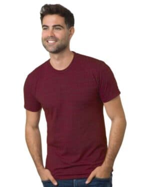 TRI CRANBERRY Bayside 5710 usa-made triblend t-shirt