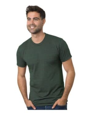 TRI HUNTER GREEN Bayside 9570 triblend t-shirt