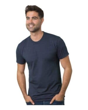 TRI NAVY Bayside 9570 triblend t-shirt