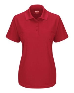 RED SK97 women's short sleeve performance knit pocketless core polo