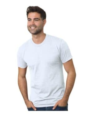 SOLID WHITE Bayside 9570 triblend t-shirt