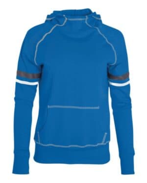 ROYAL/ WHITE/ GRAPHITE Augusta sportswear 5441 girls' spry hoodie