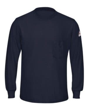 NAVY Bulwark SMT8 long sleeve lightweight t-shirt