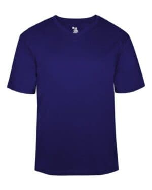 PURPLE Badger 4124 b-core v-neck t-shirt