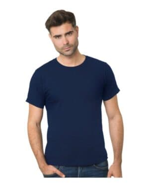 NAVY Bayside 9500 fine jersey t-shirt