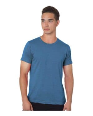 HEATHER ROYAL Bayside 9510 50/50 fine jersey t-shirt