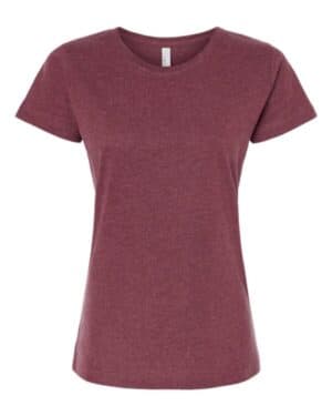 VINTAGE BURGUNDY Lat 3516 women's fine jersey tee