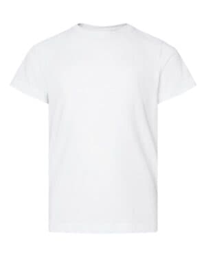 BLENDED WHITE Lat 6101 youth fine jersey tee