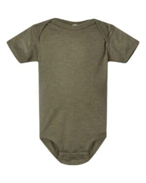 VINTAGE MILITARY GREEN Rabbit skins 4424 infant fine jersey bodysuit