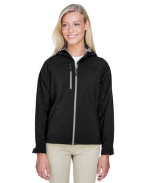 BLACK 78166 ladies' prospect two-layer fleece bonded soft shell hooded jacket