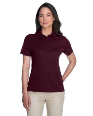 BURGUNDY Core365 78181 ladies' origin performance piqu polo