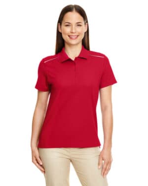 78181R ladies' radiant performance piqu polo with reflective piping