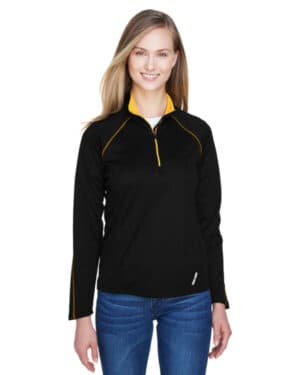 78187 ladies' radar quarter-zip performance long-sleeve top